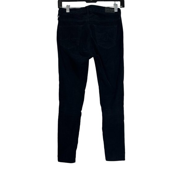 AG Adriano Goldschmied Womens The Legging Ankle Super Skinny Black Corduroy 24R - Picture 8 of 13